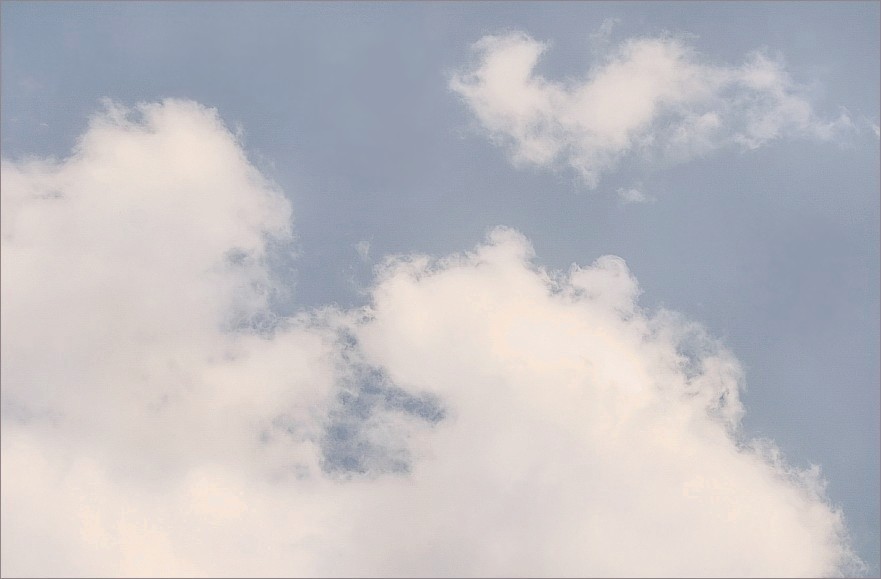 Een foto met echte wolken... Echte wolken